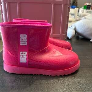 UGG Kids' Classic Clear Mini II Waterproof Boots in Rock Rose Pink